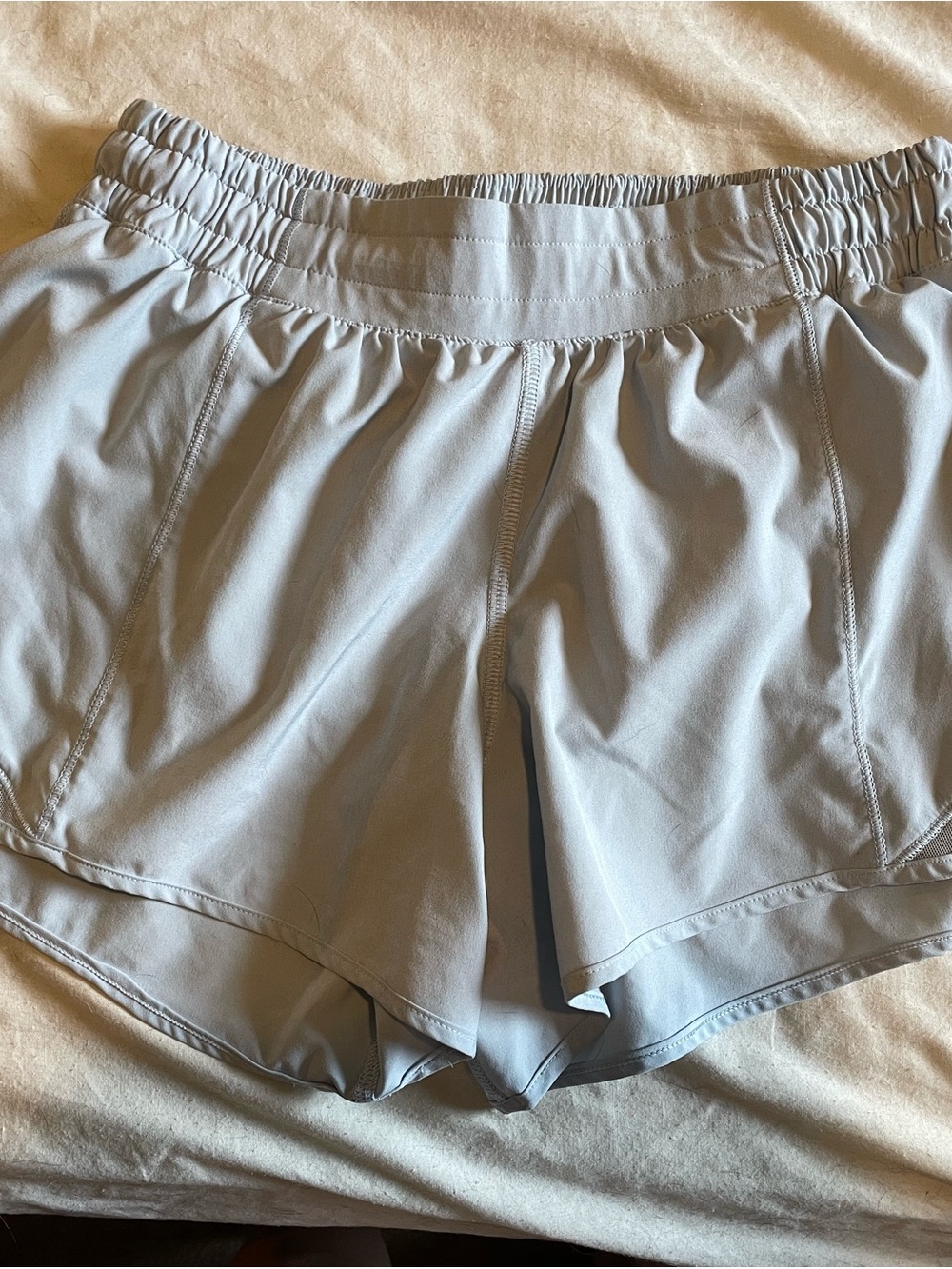 Lululemon Light Blue Women's Athletic Shorts - Comfort Stretch
